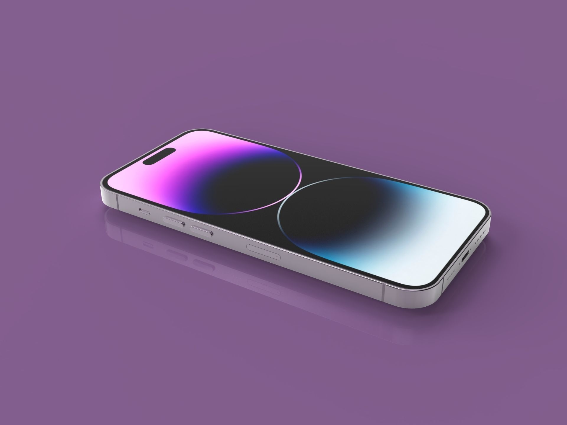 Apple iPhone 14 pro max 3d detailed  Low-poly 3D model_12