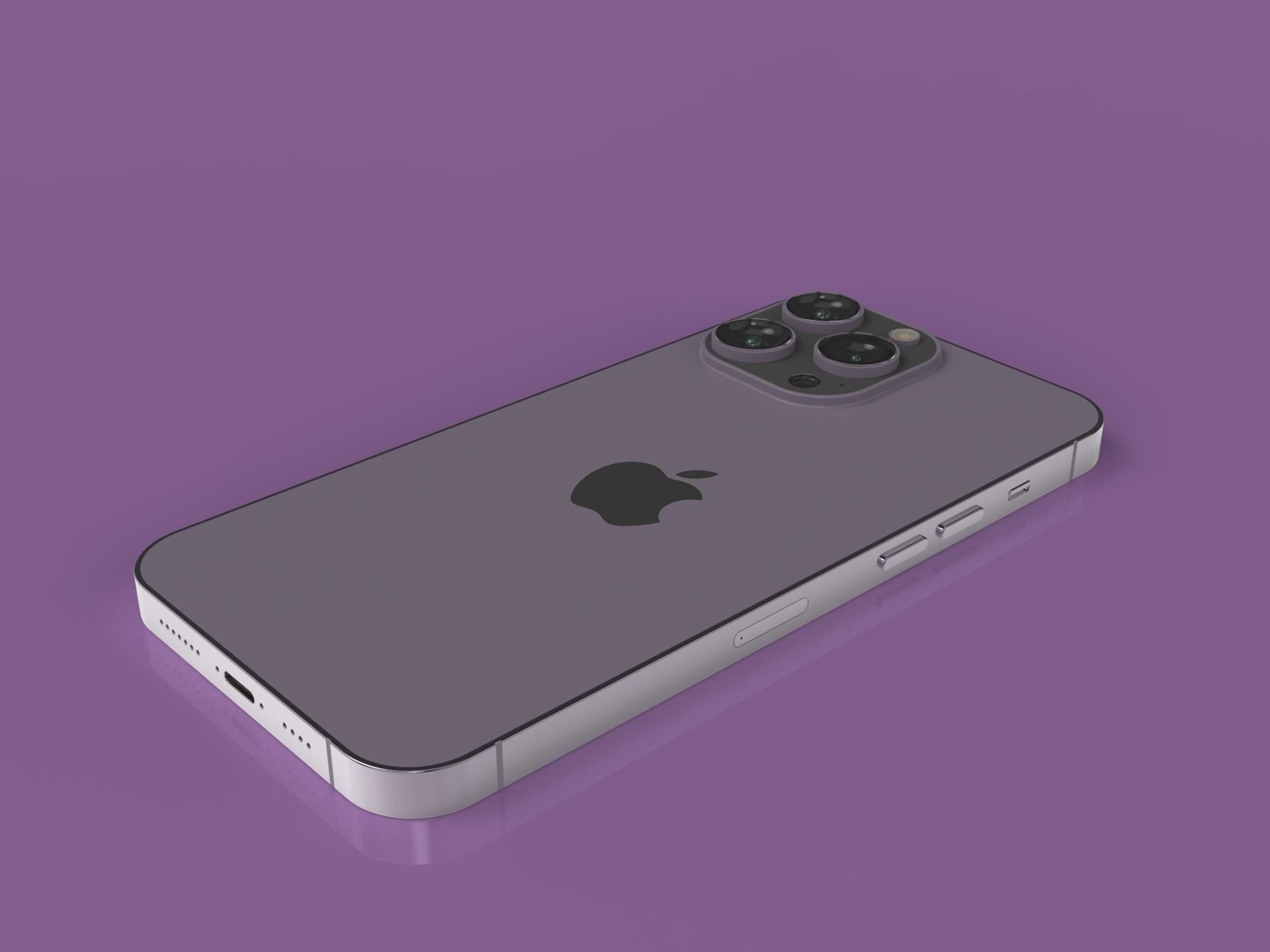 Apple iPhone 14 pro max 3d detailed  Low-poly 3D model_10