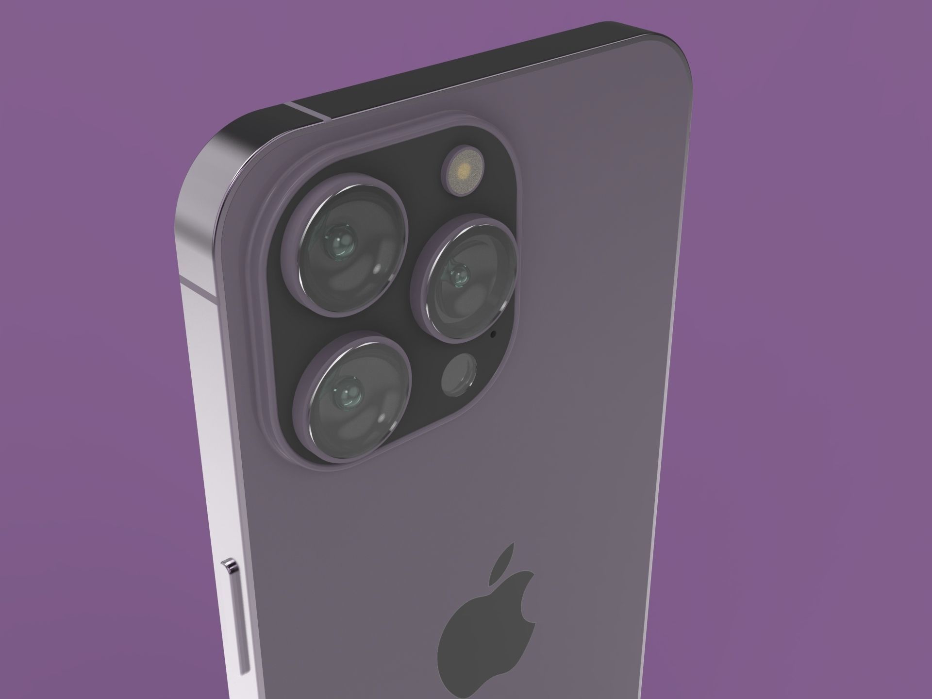 Apple iPhone 14 pro max 3d detailed  Low-poly 3D model_9