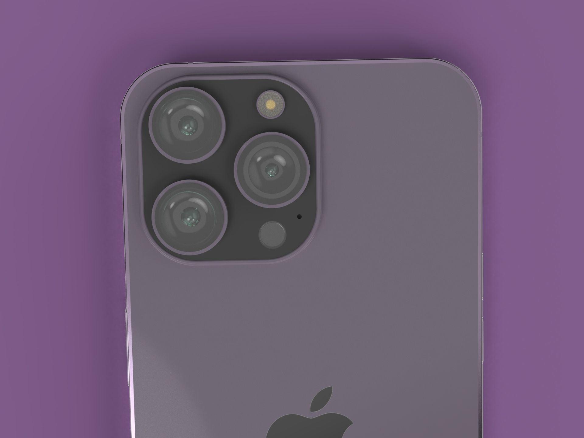 Apple iPhone 14 pro max 3d detailed  Low-poly 3D model_13