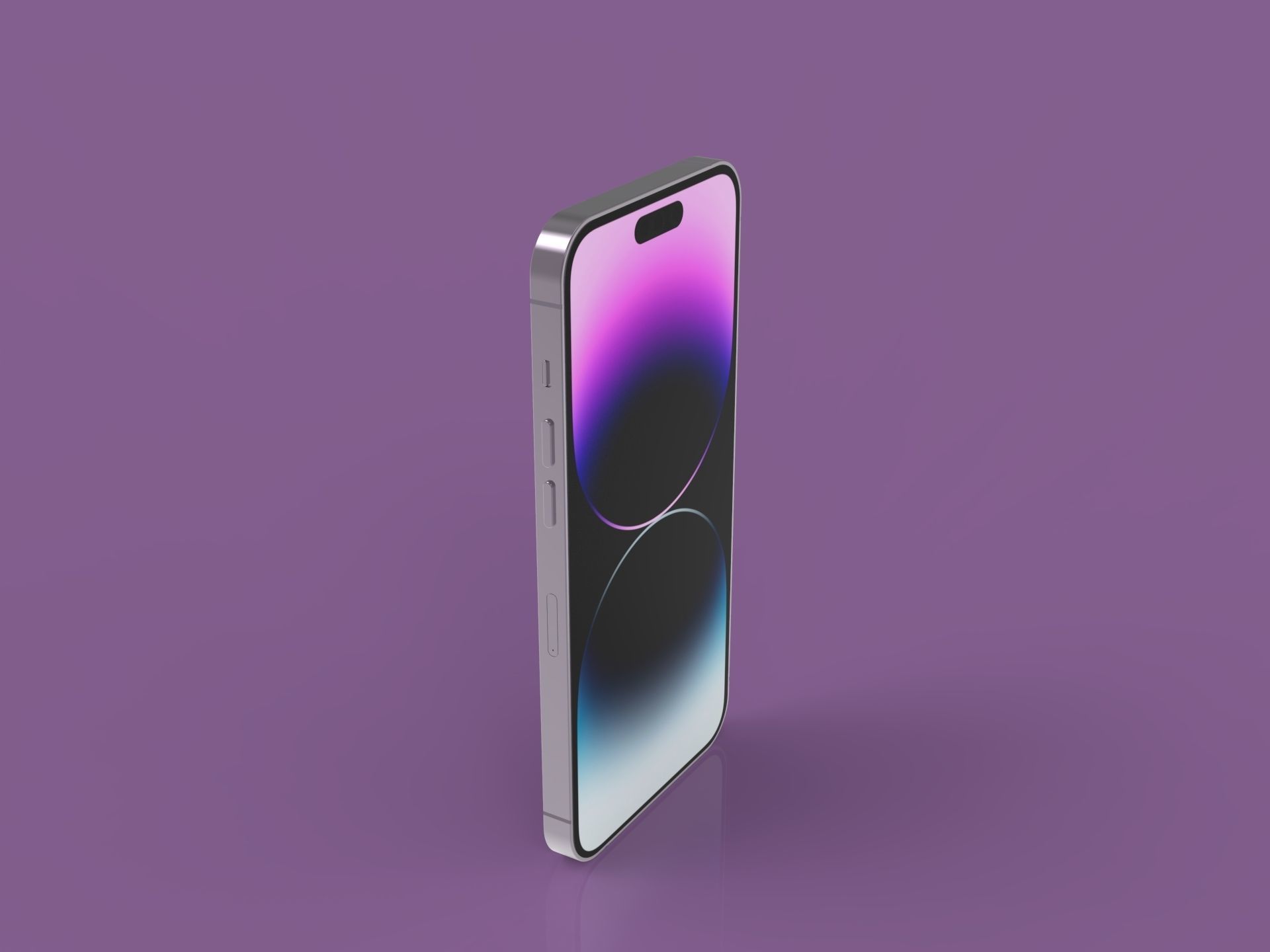 Apple iPhone 14 pro max 3d detailed  Low-poly 3D model_4