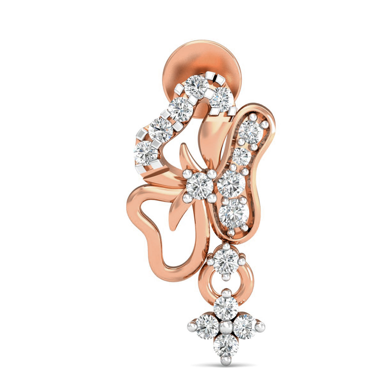 Women pendant-earrings set 3dm stl render detail 3D print model_5