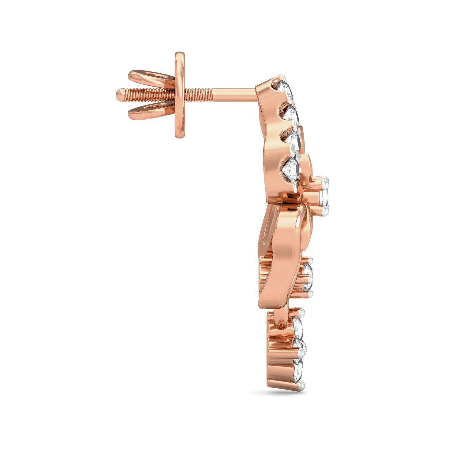 Women pendant-earrings set 3dm stl render detail 3D print model_6