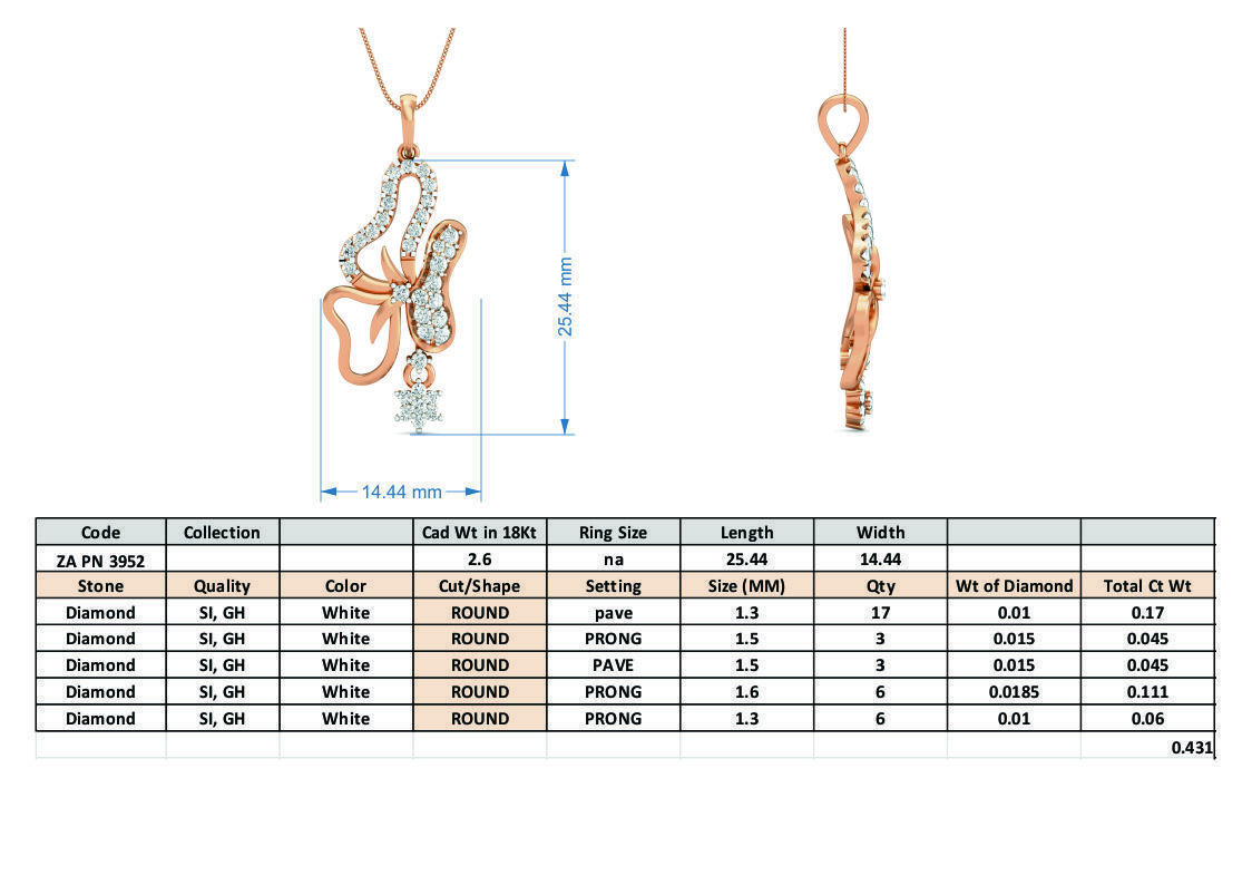 Women pendant-earrings set 3dm stl render detail 3D print model_4