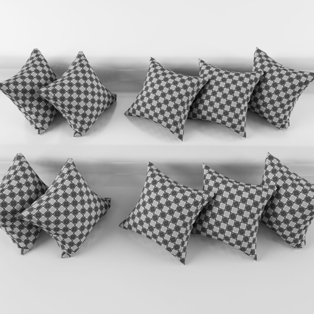 Pillows Rect 3D model_3