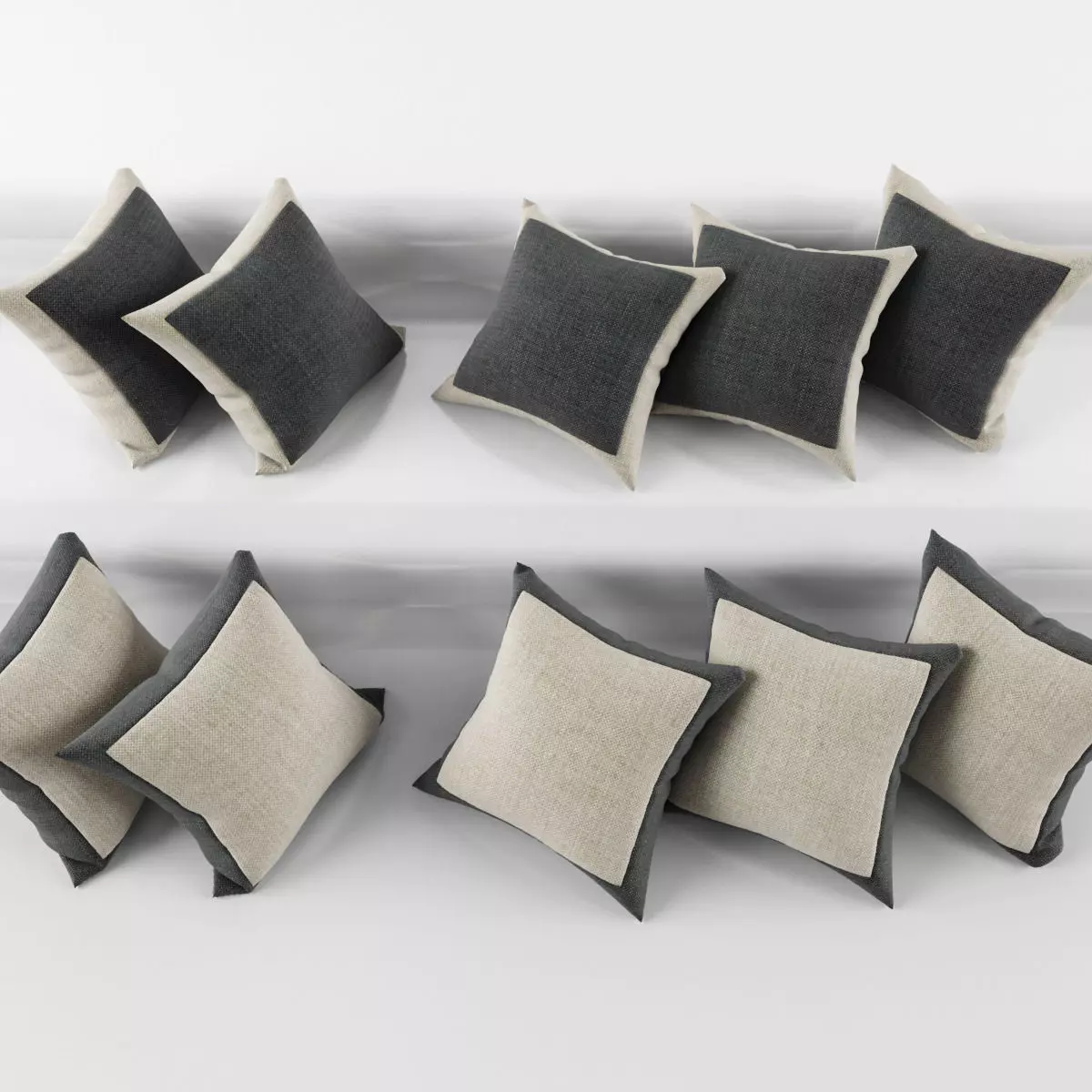 Pillows Rect 3D model_0