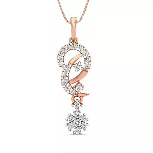 Women pendant 3dm stl render detail