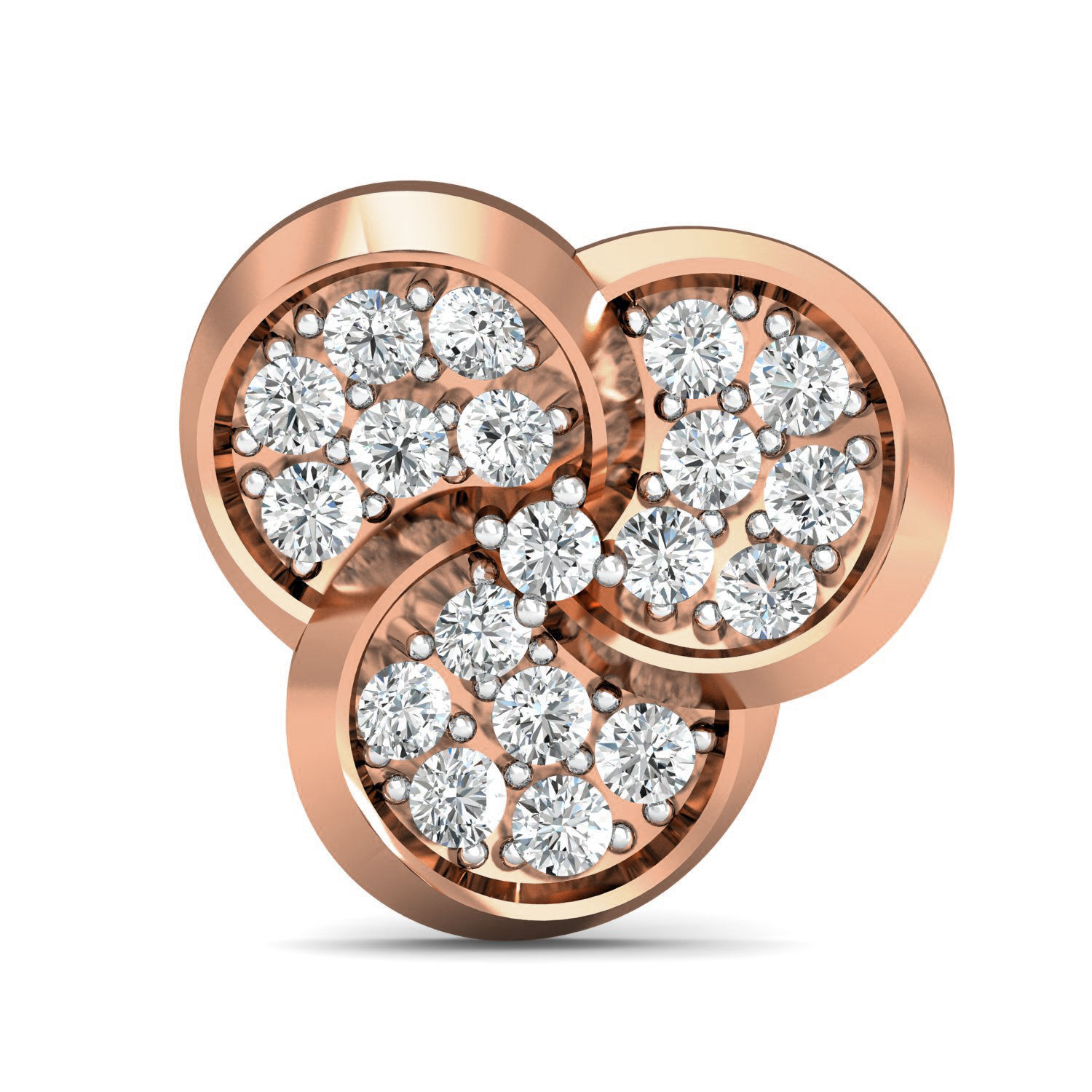 Women pendant-earrings set 3dm stl render detail 3D print model_5