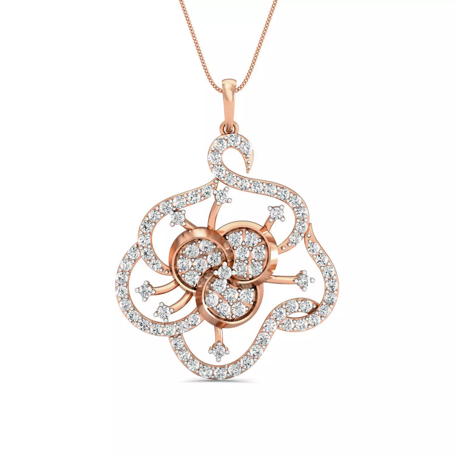 Women pendant-earrings set 3dm stl render detail 3D print model_0