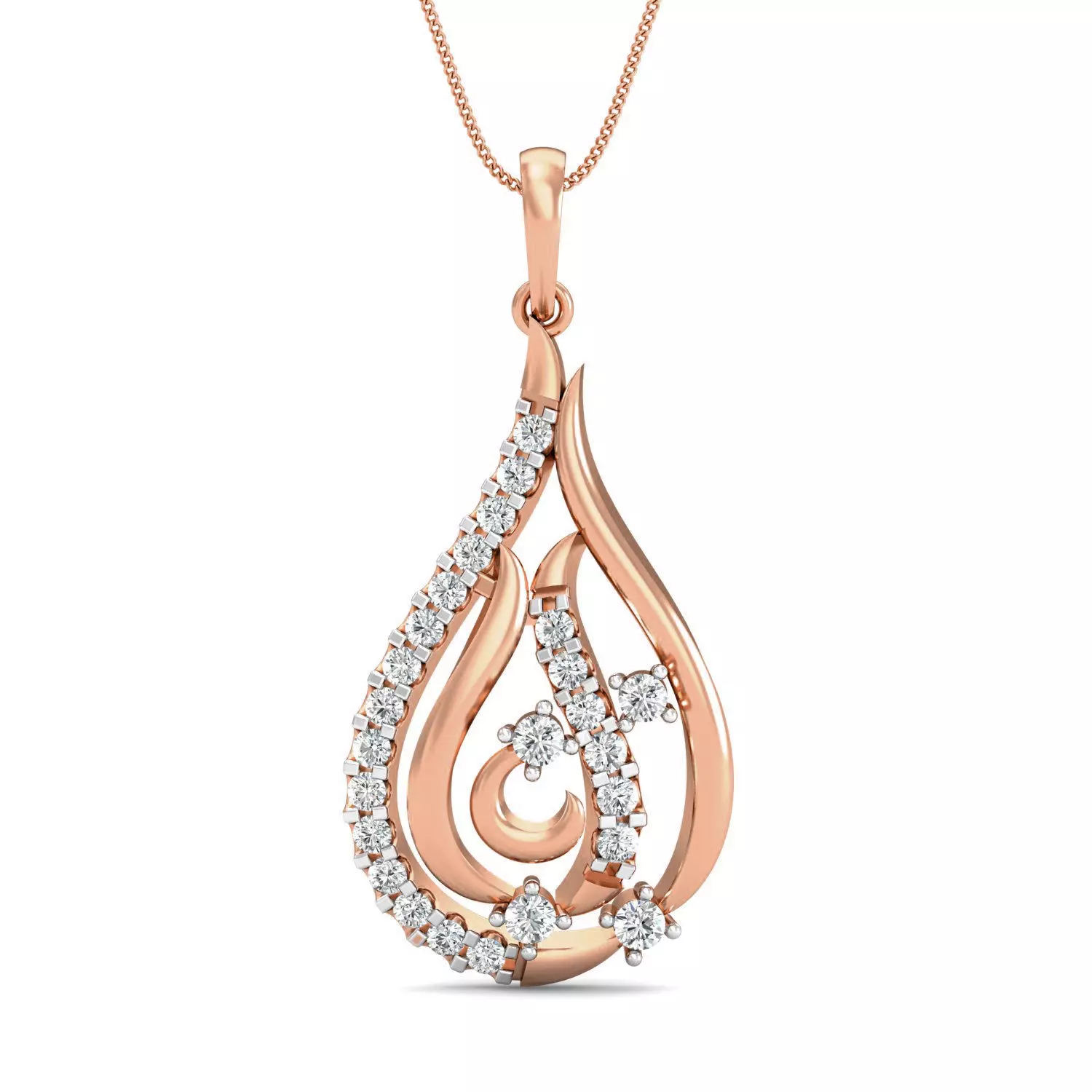 Women pendant-earrings set 3dm stl render detail 3D print model_0