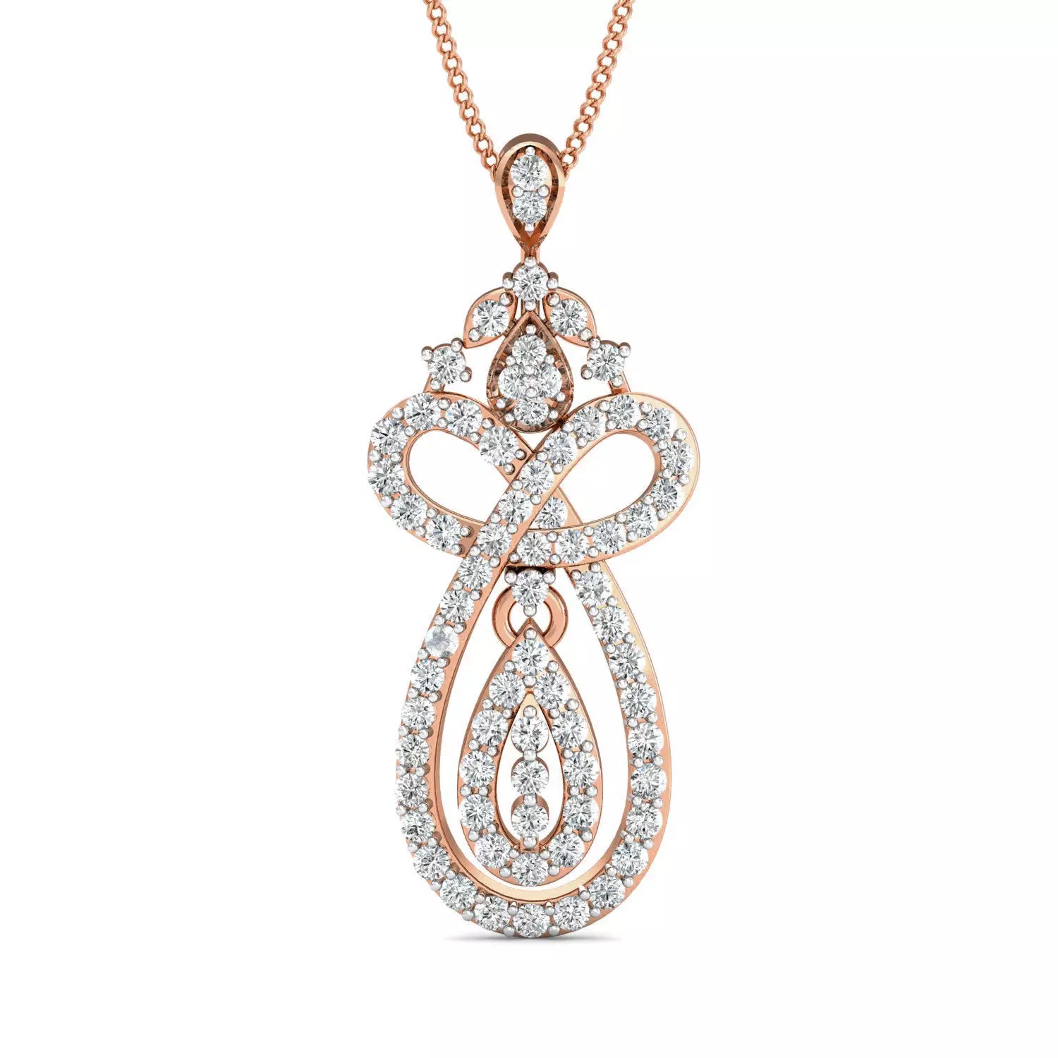 Women pendant-earrings set 3dm stl render detail 3D print model_0