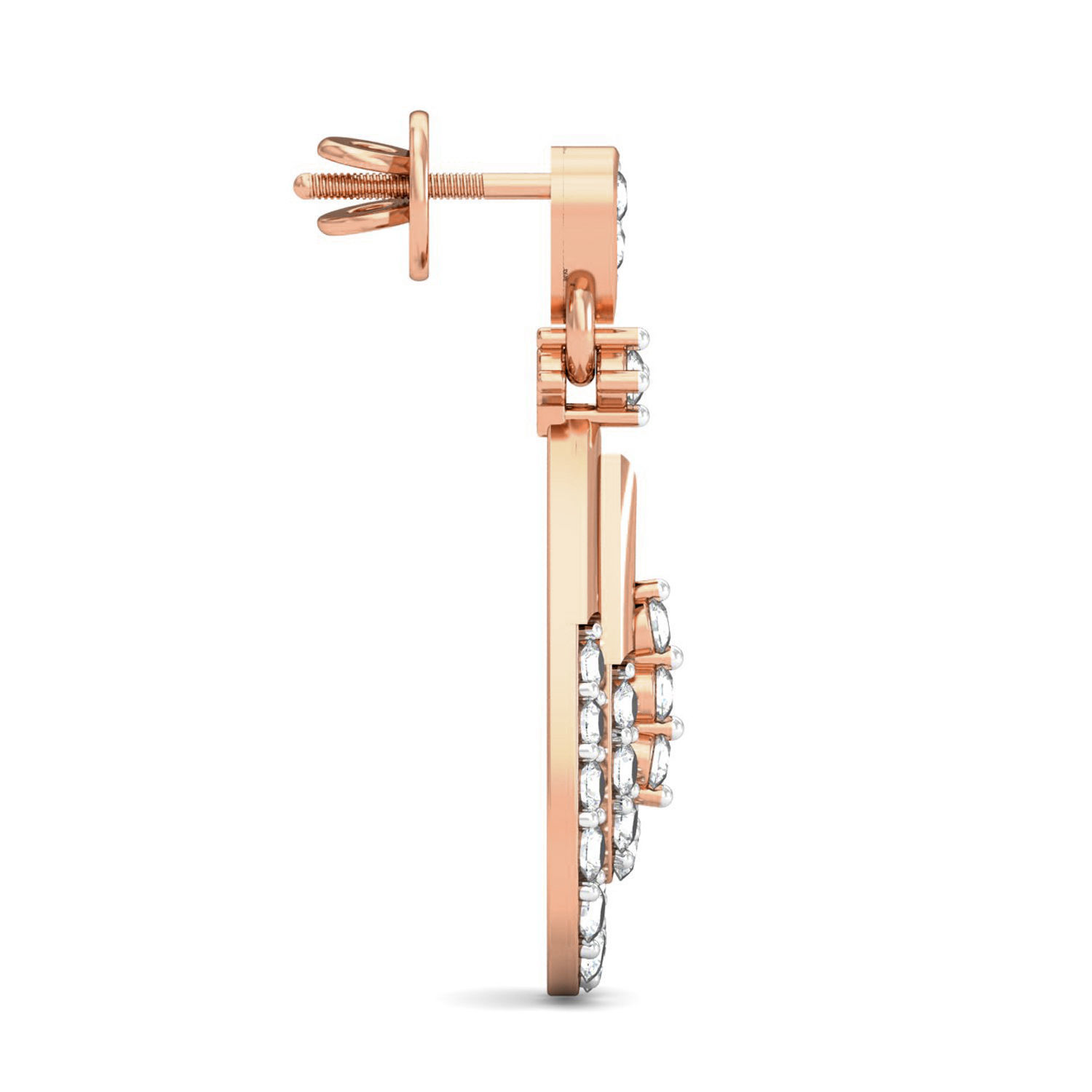 Women pendant-earrings set 3dm stl render detail 3D print model_6