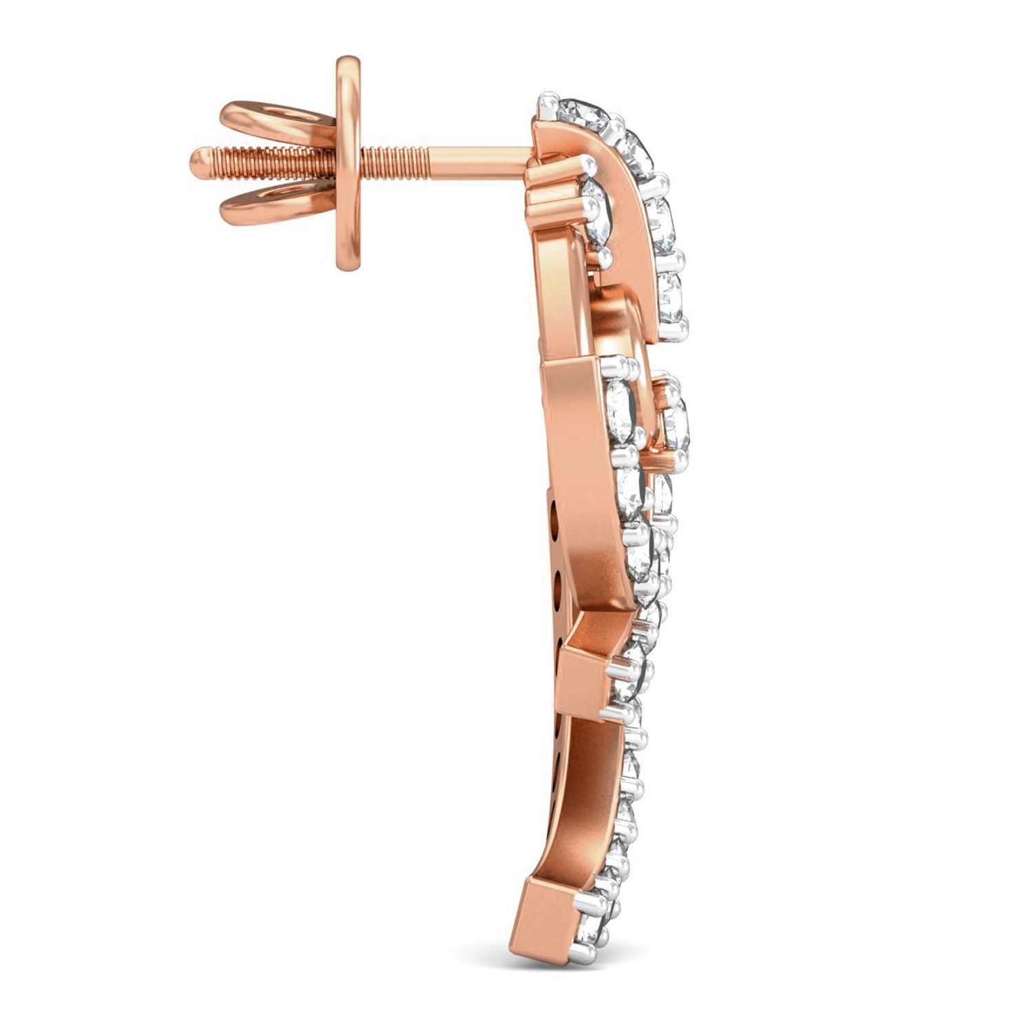 Women pendant-earrings set 3dm stl render detail 3D print model_6