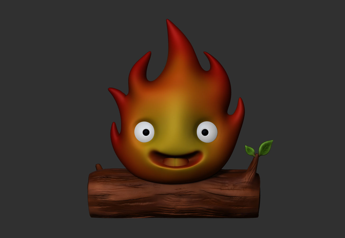 Calfcifer Christmas Tree Ornament 3D print model_3