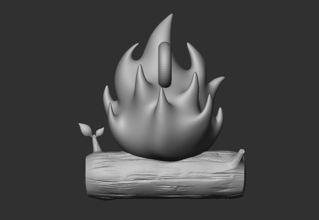 Calfcifer Christmas Tree Ornament 3D print model_12