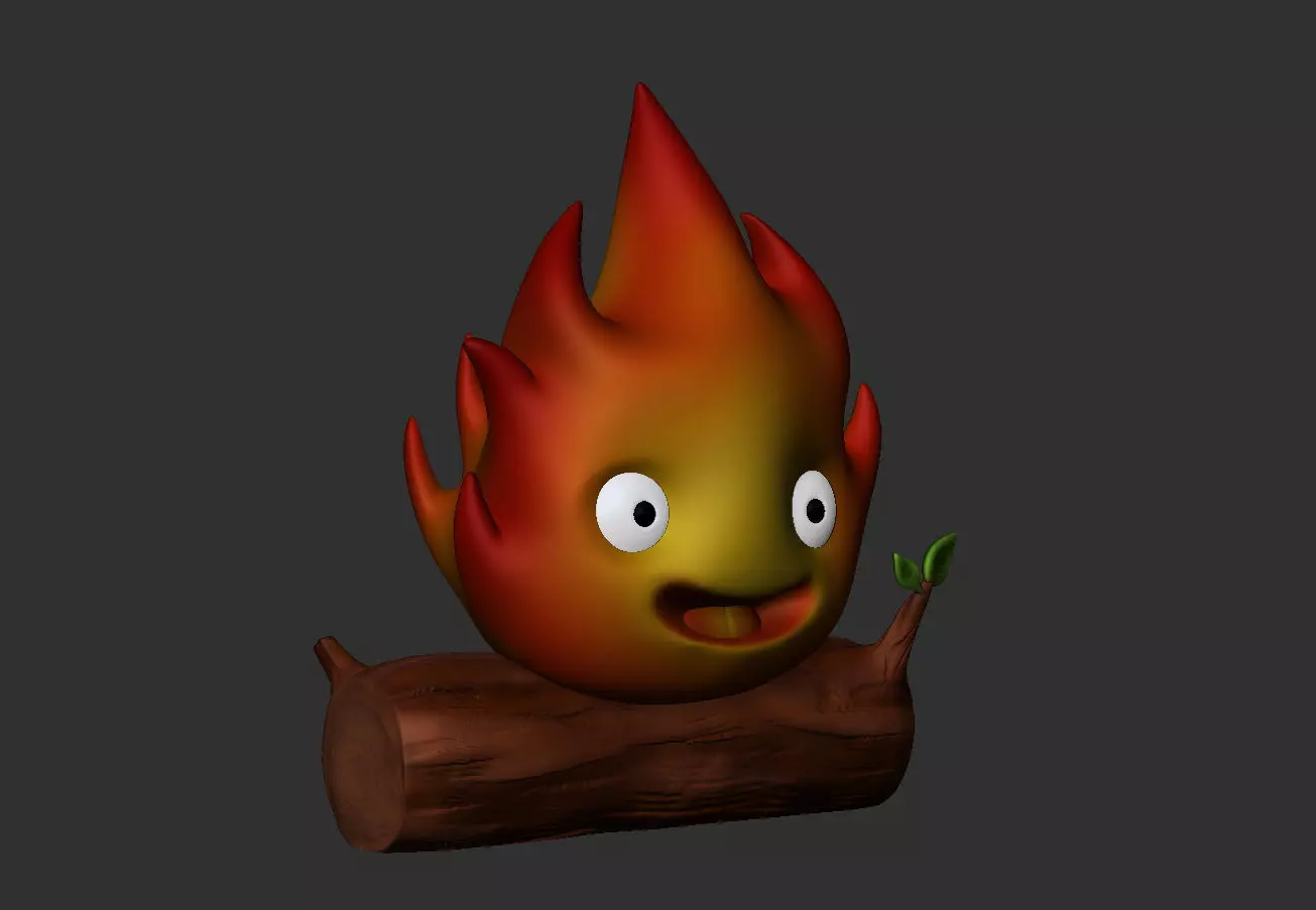 Calfcifer Christmas Tree Ornament 3D print model_0