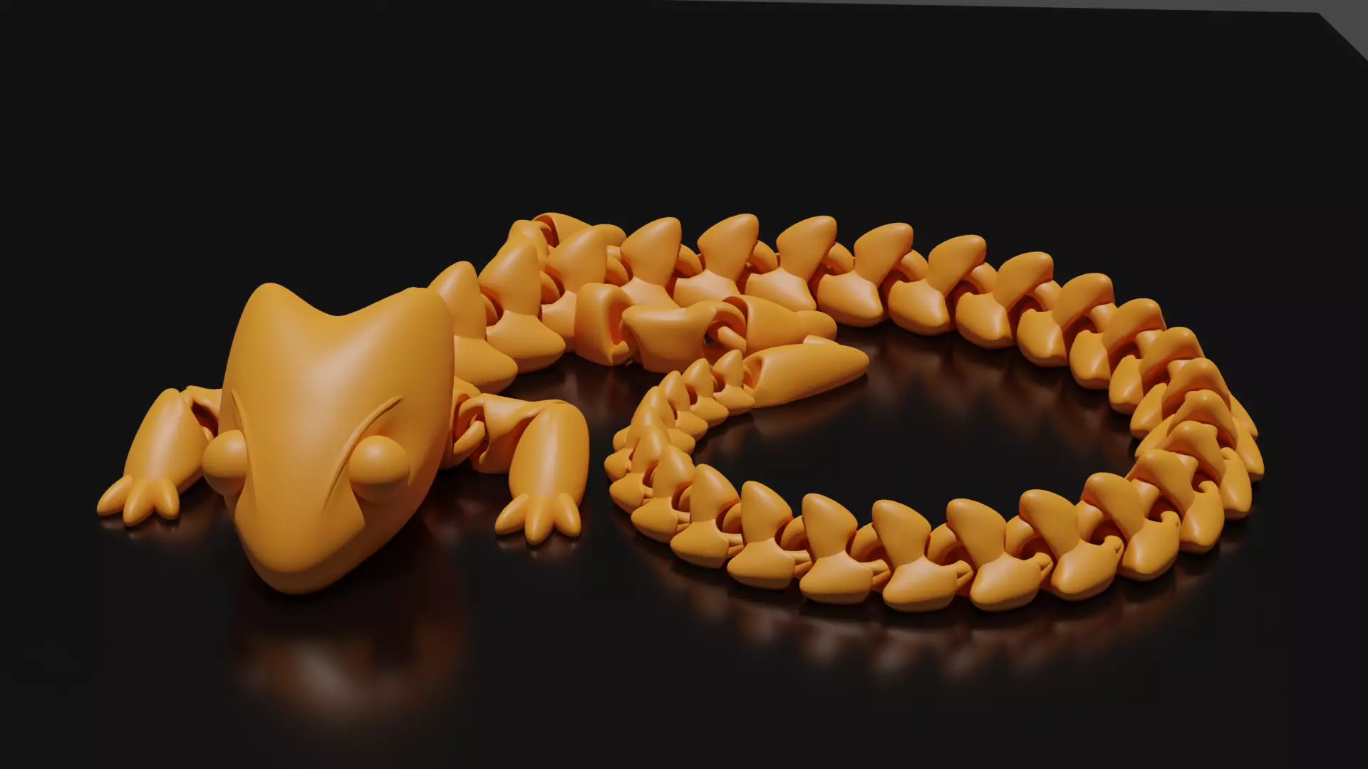Articulate lizard 3D print model_0