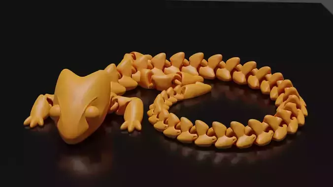 Articulate lizard 3D print model