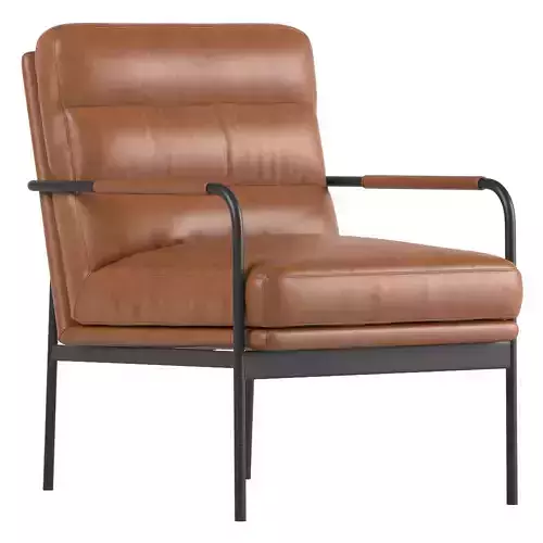Verlaine Chestnut Brown Leather Chair