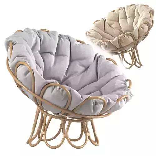 Flora Rattan Papasan Chair