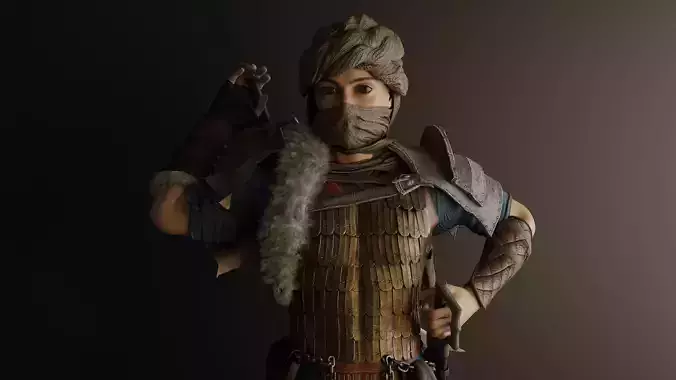 Warrior 3D character