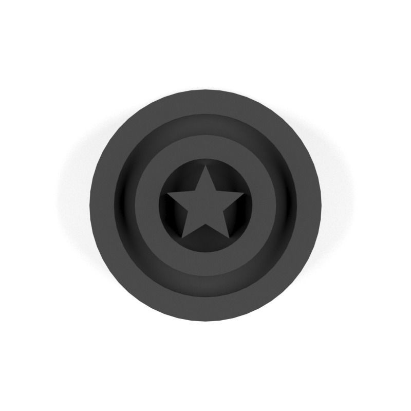 3D Marvel heroes logo for board game and Keychain 02 Free 3D print model_1