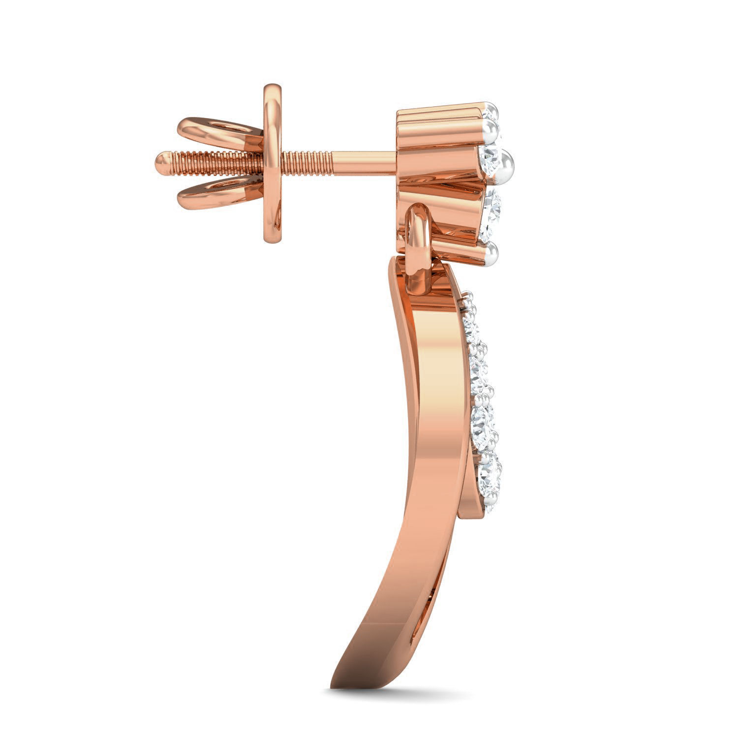 Women necklace-earrings set 3dm stl render detail 3D print model_4