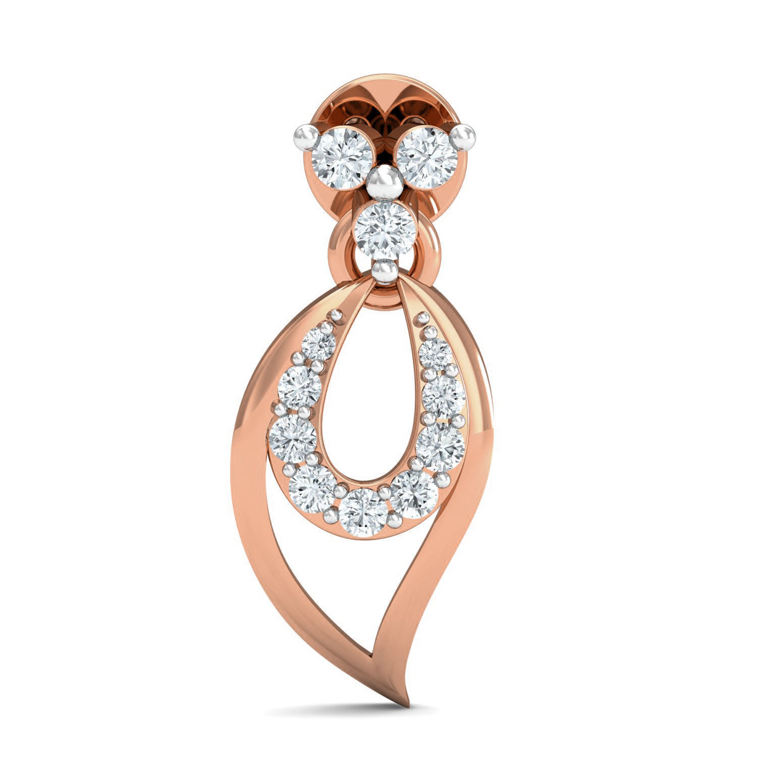 Women necklace-earrings set 3dm stl render detail 3D print model_2