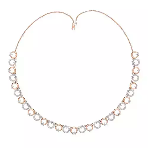 Women necklace-earrings set 3dm stl render detail