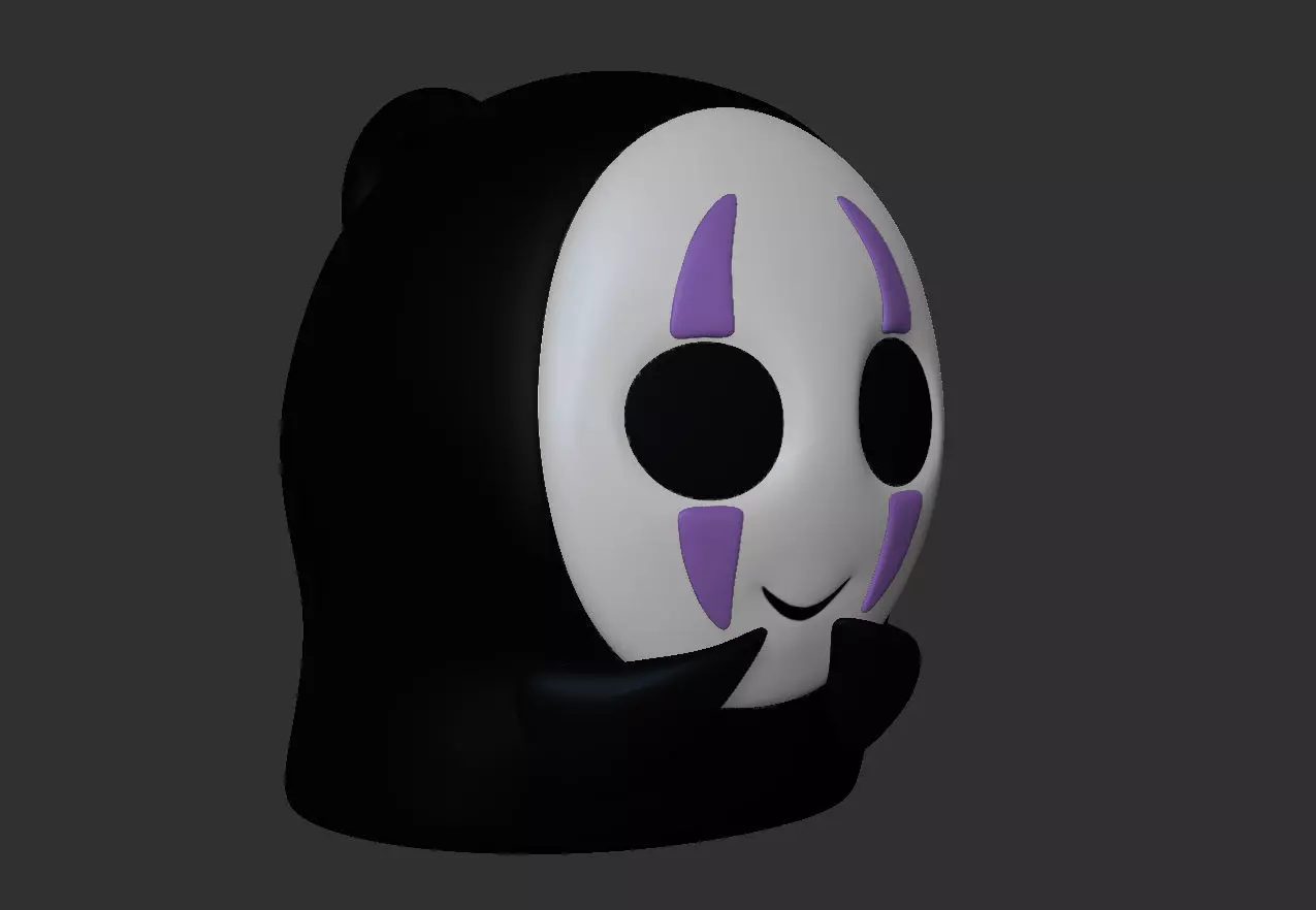 Kaonashi Christmas Tree Ornament 3D print model_0