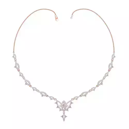 Women necklace-earrings set 3dm stl render detail 3D print model