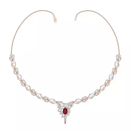 Women necklace-earrings set 3dm stl render detail 3D print model