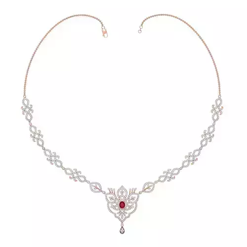 Women necklace-earrings set 3dm stl render detail 3D print model