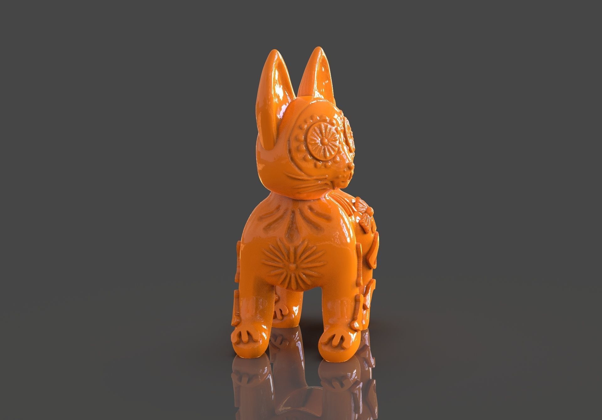 Day of the Dead Cats 3D print model_17