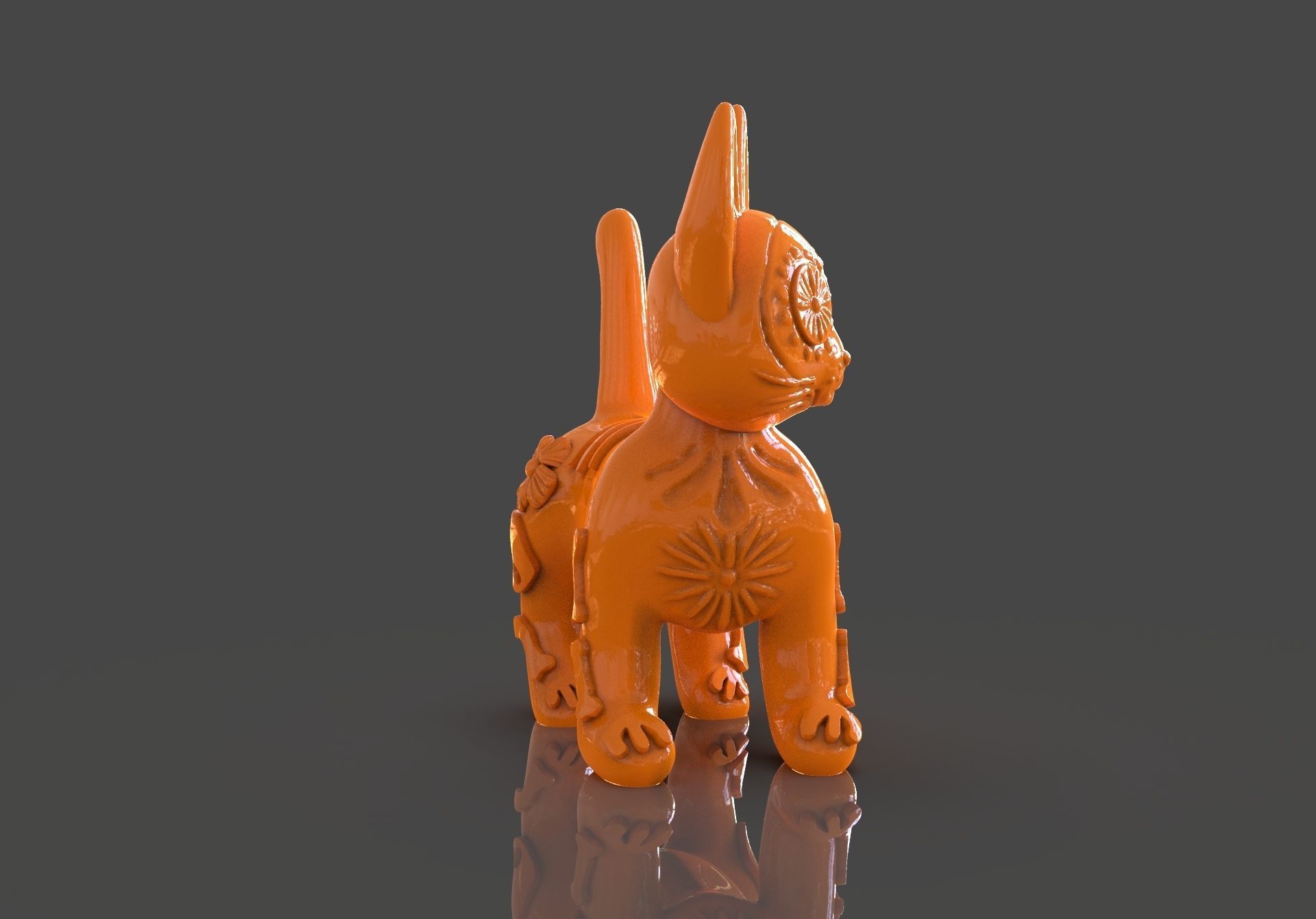 Day of the Dead Cats 3D print model_20