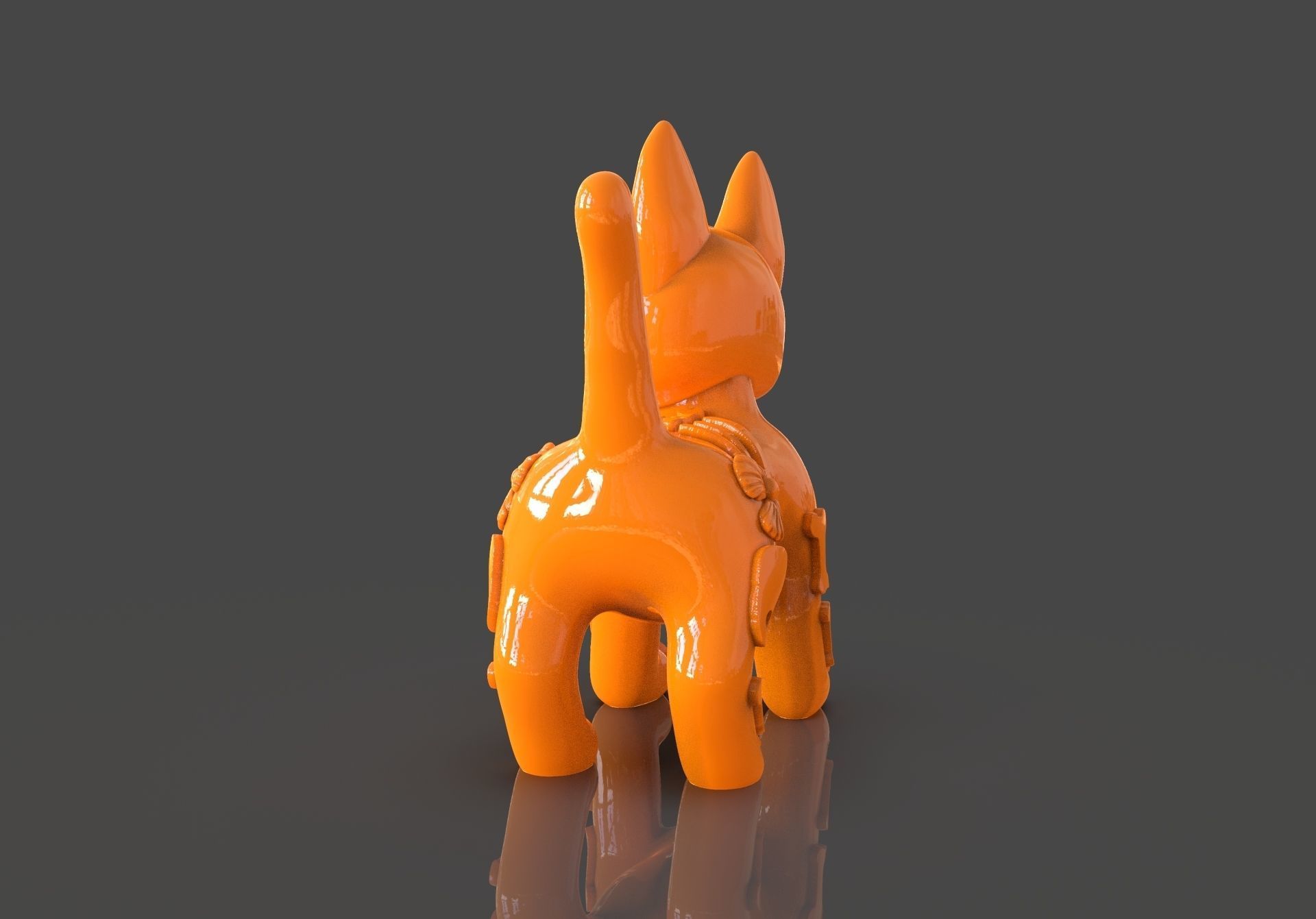 Day of the Dead Cats 3D print model_12