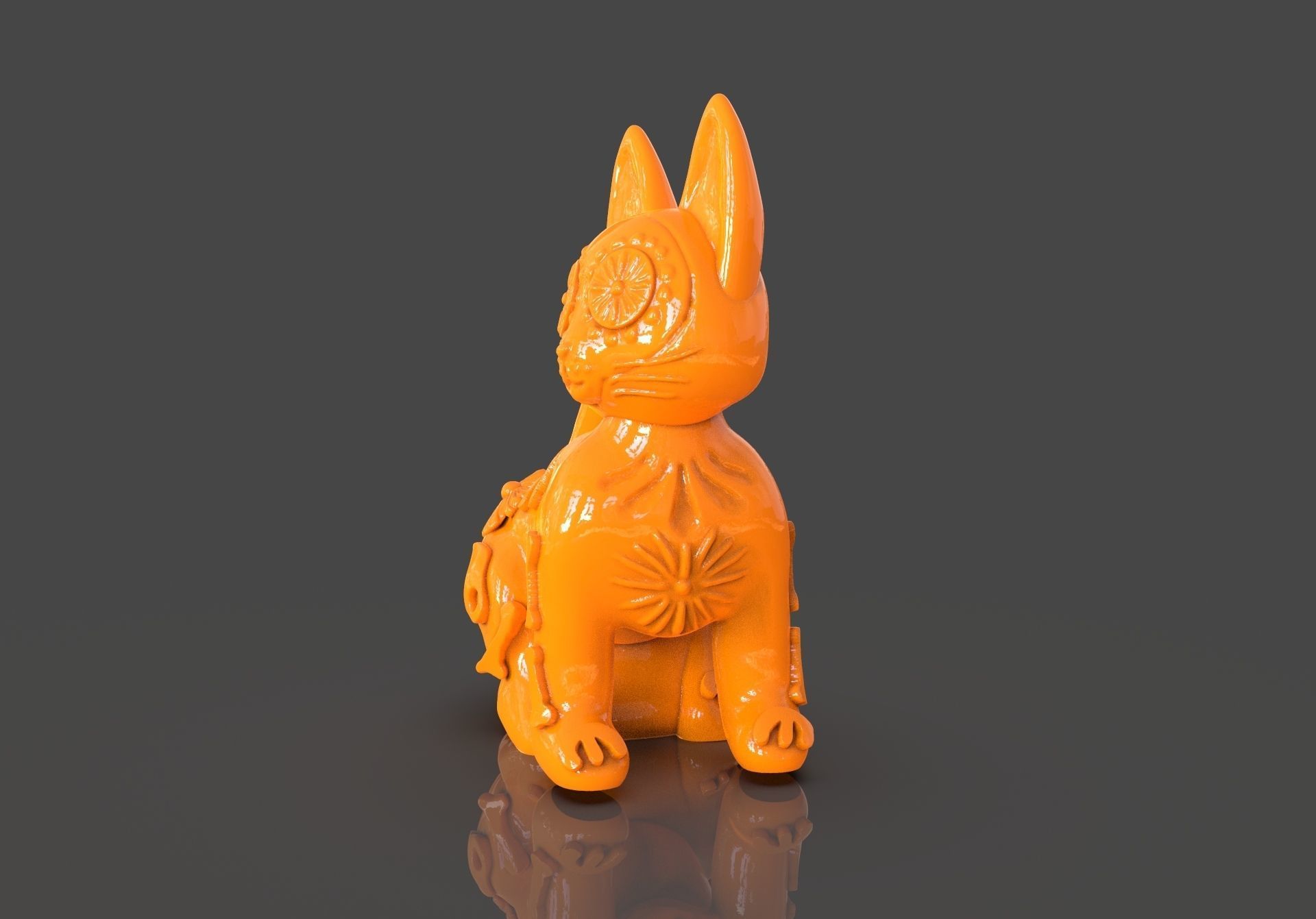Day of the Dead Cats 3D print model_22