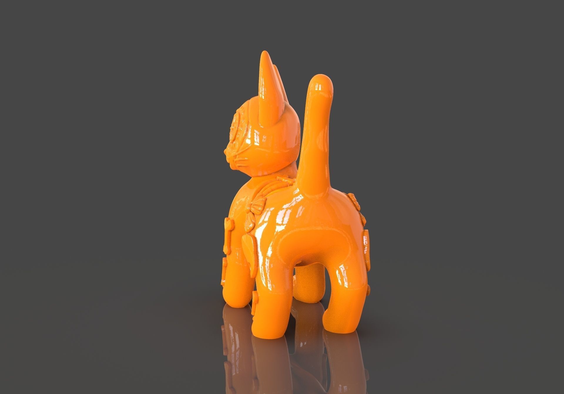 Day of the Dead Cats 3D print model_11