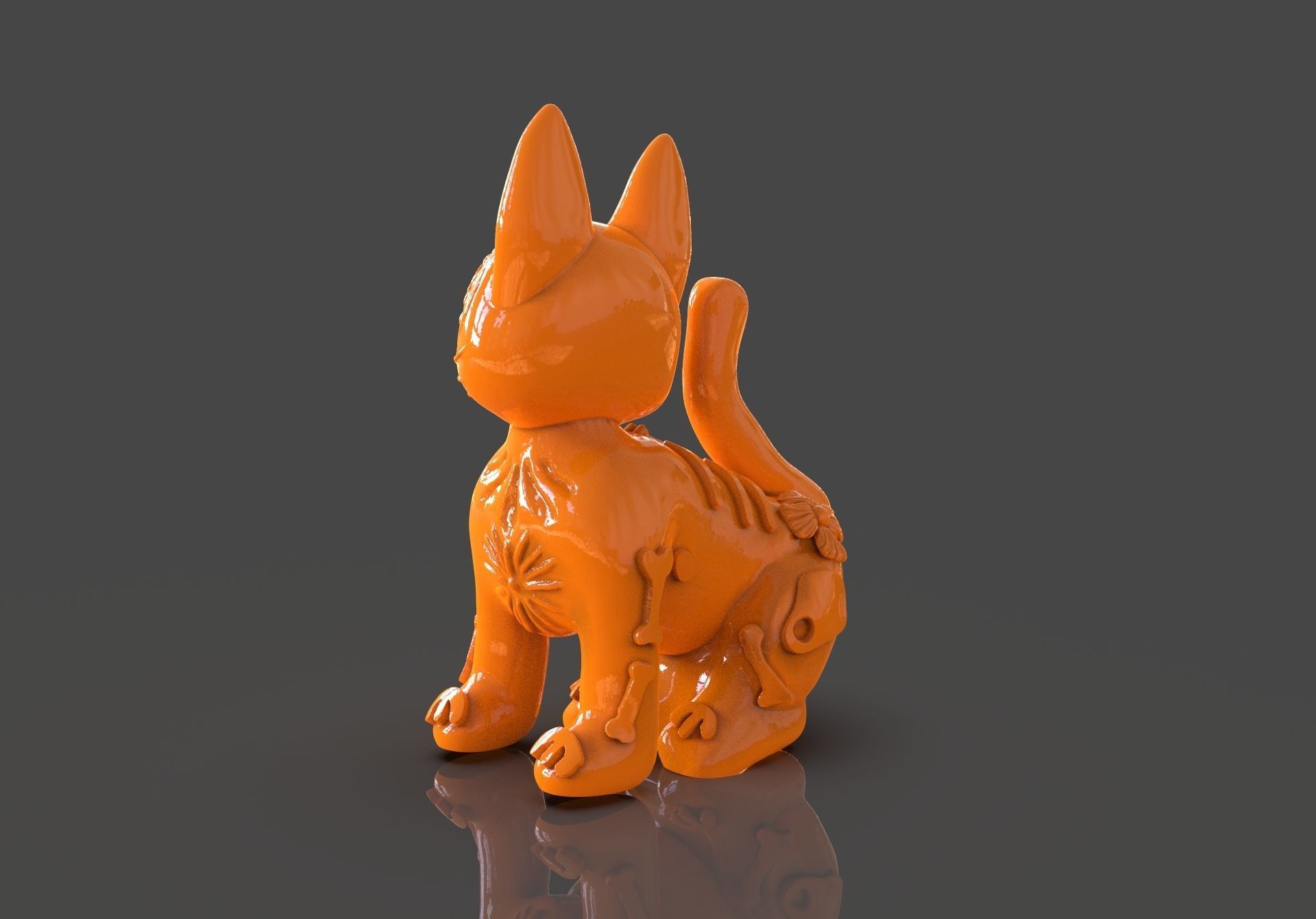 Day of the Dead Cats 3D print model_24