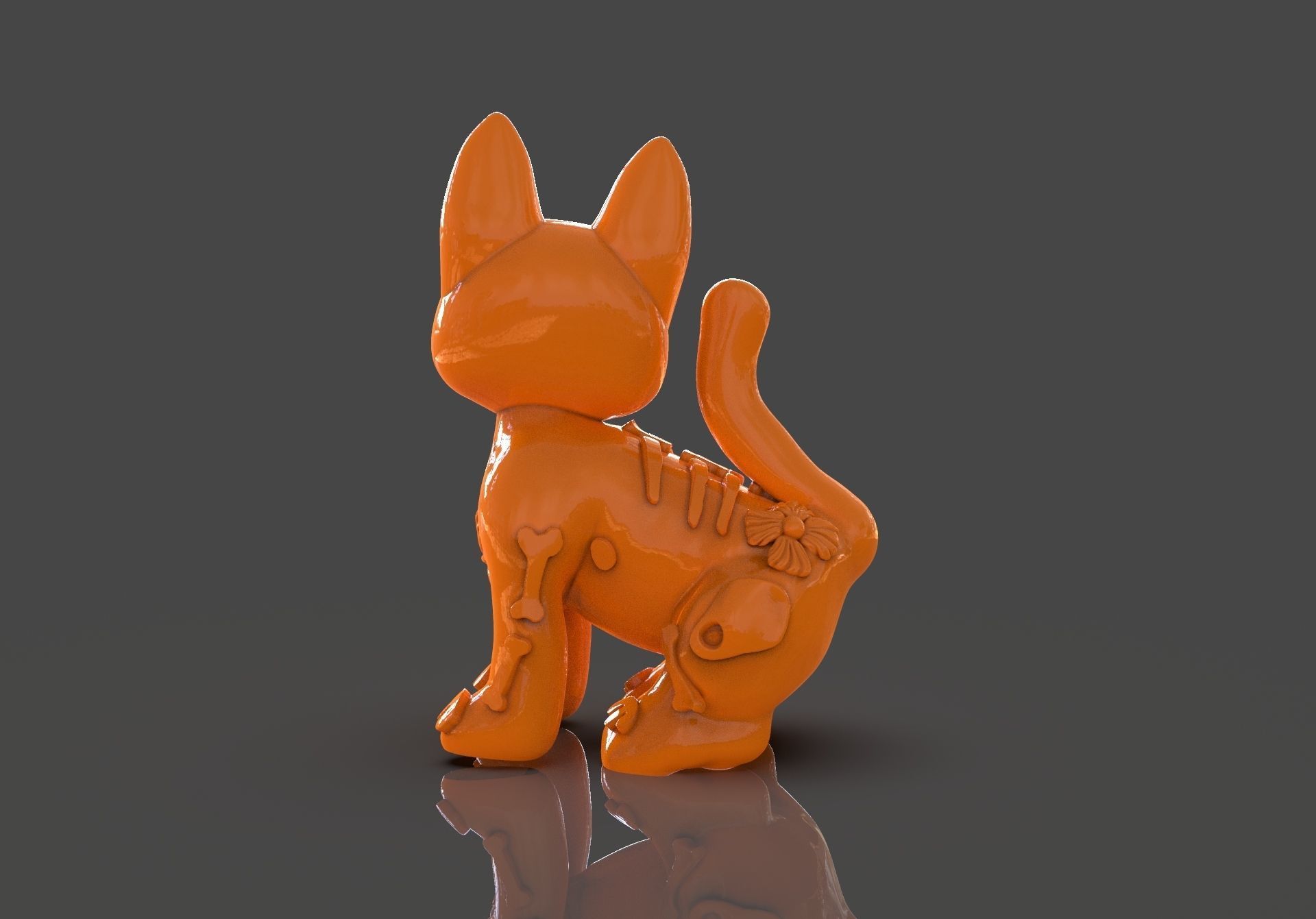 Day of the Dead Cats 3D print model_26