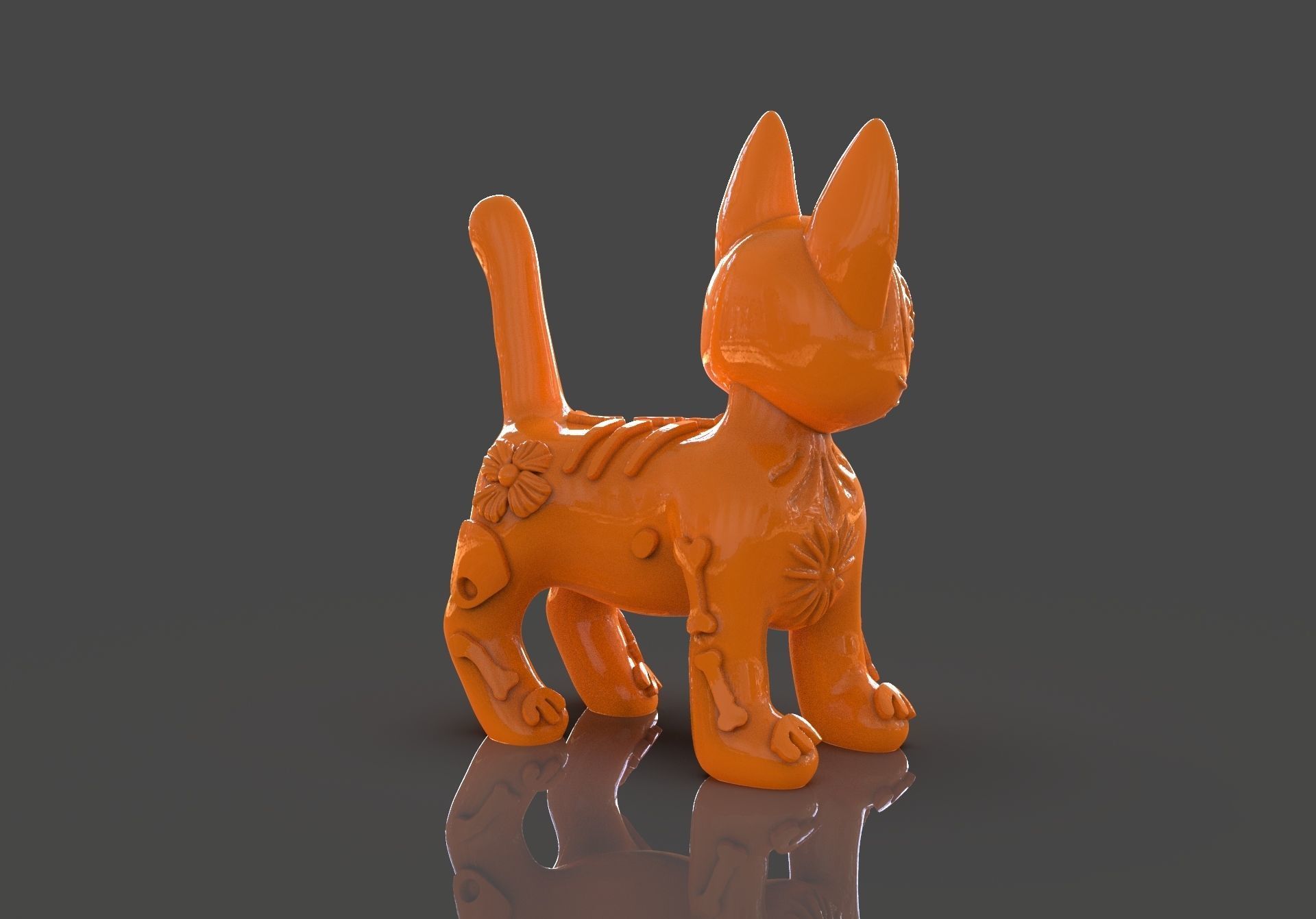Day of the Dead Cats 3D print model_18