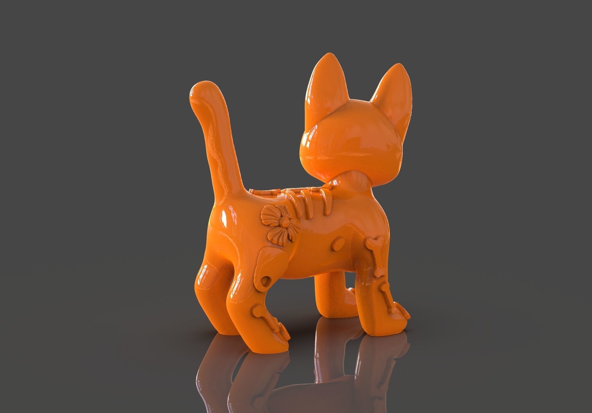 Day of the Dead Cats 3D print model_14