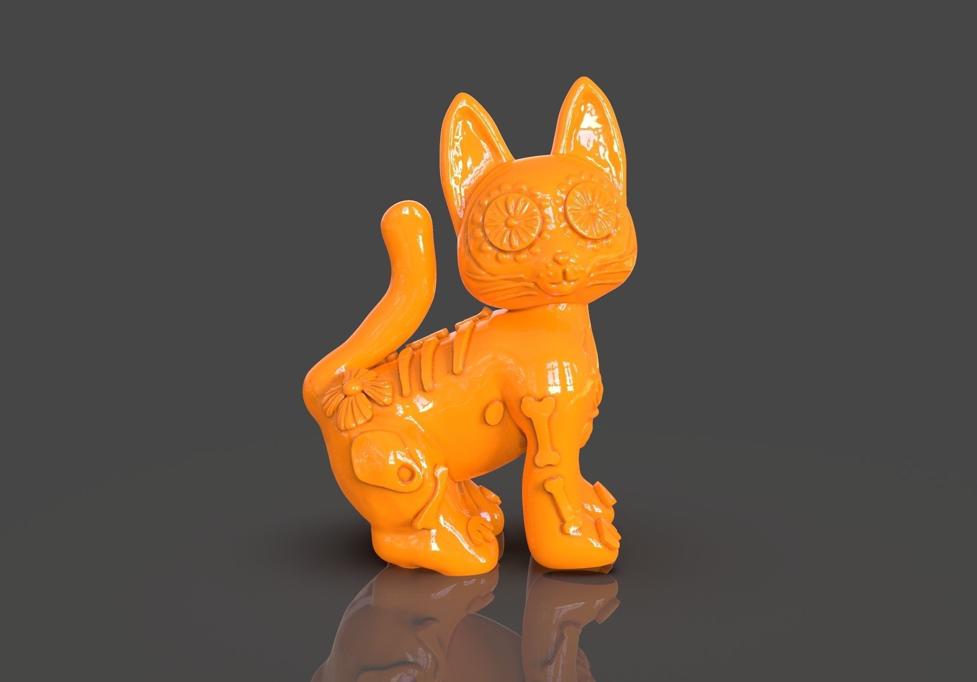 Day of the Dead Cats 3D print model_16