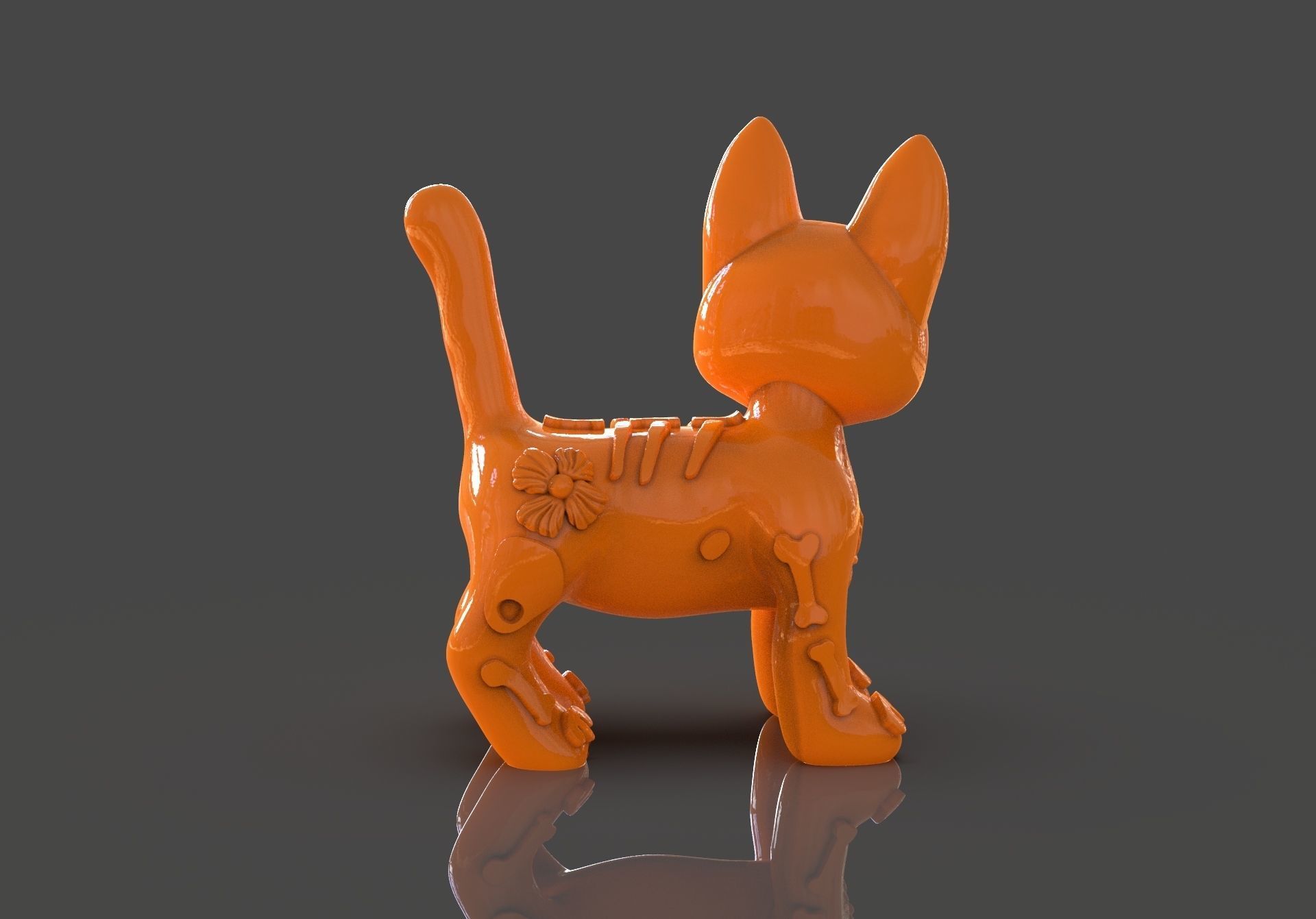 Day of the Dead Cats 3D print model_13