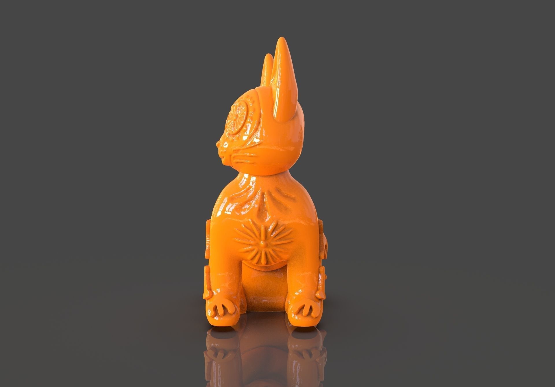 Day of the Dead Cats 3D print model_23