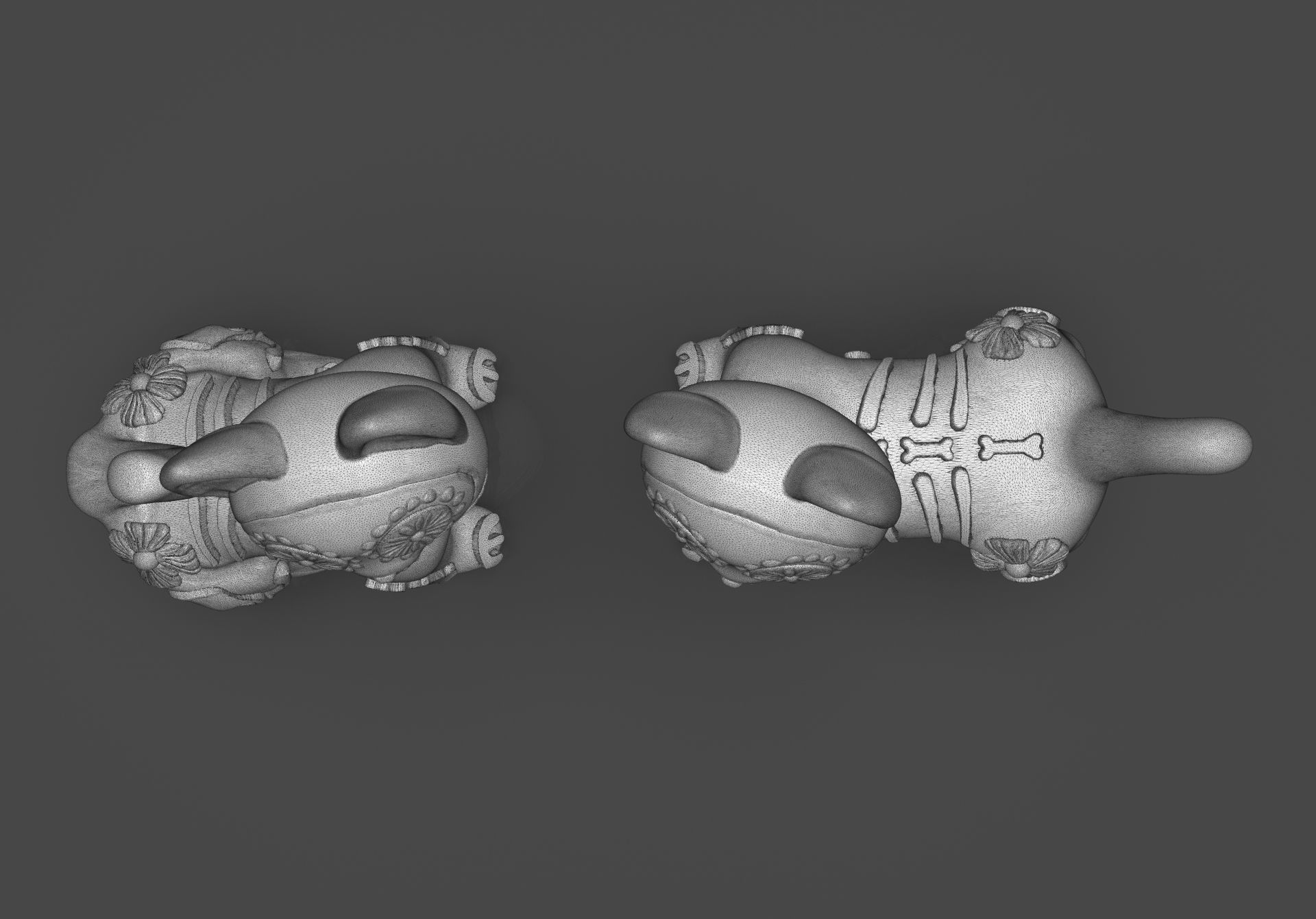 Day of the Dead Cats 3D print model_37