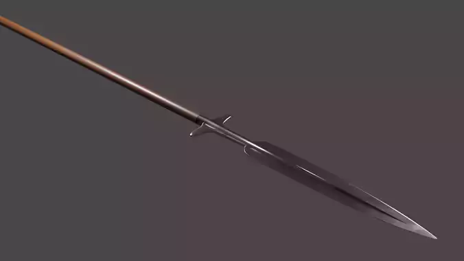 Medieval style long boar spear