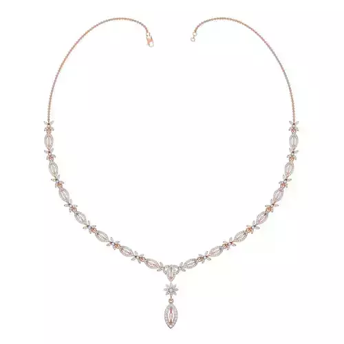 Women necklace-earrings set 3dm stl render detail 3D print model