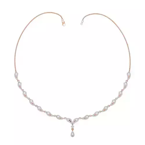 Women necklace-earrings set 3dm stl render detail 3D print model