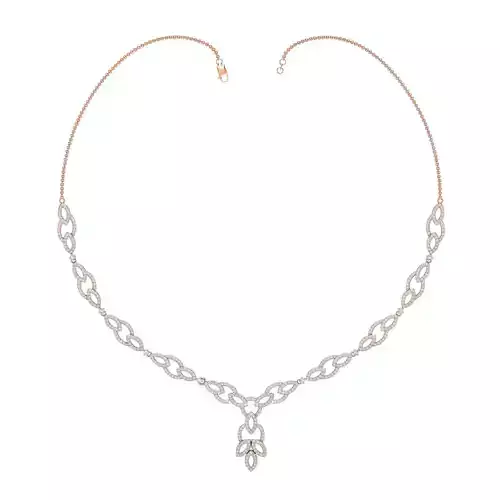 Women necklace-earrings set 3dm stl render detail 3D print model